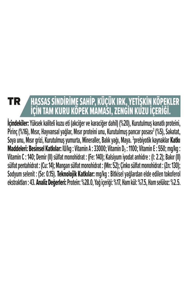 Proplan Köpek Maması Küçük Irk Kuzu Etli 7 Kg görsel 3
