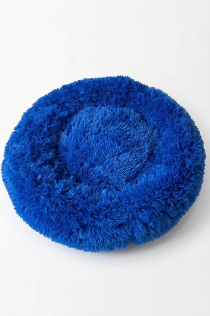 Benetton Yatak Donut Uzun Kürklü Mavi 55 Cm görsel 3