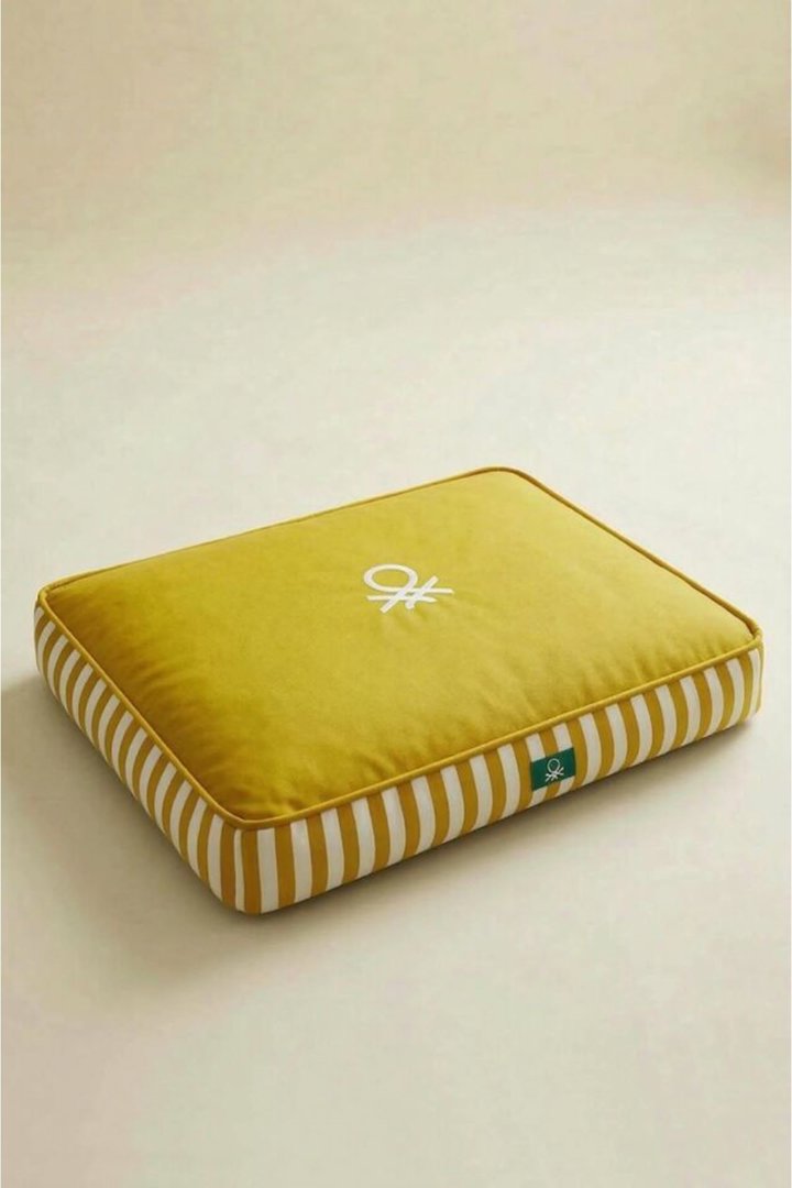 Benetton Yatak Çizgili Sarı (S) 60*40 Cm görsel 2