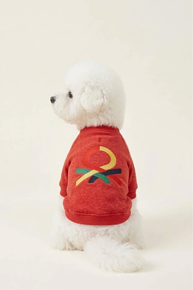 Benetton Sweatshirt Kırmızı (M) görsel 2
