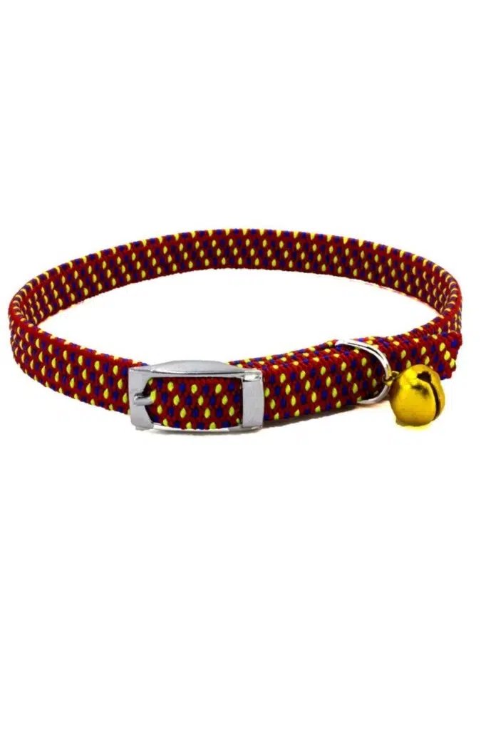 Cattie Kedi Boyun Tasması Lastikli Kırmızı 20-30Cm görsel 2