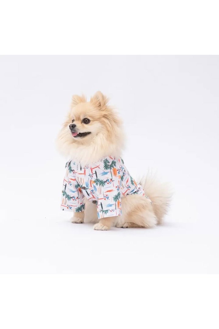 Pawstar Shirt Beach Palmiye Desenli (XL) görsel 2