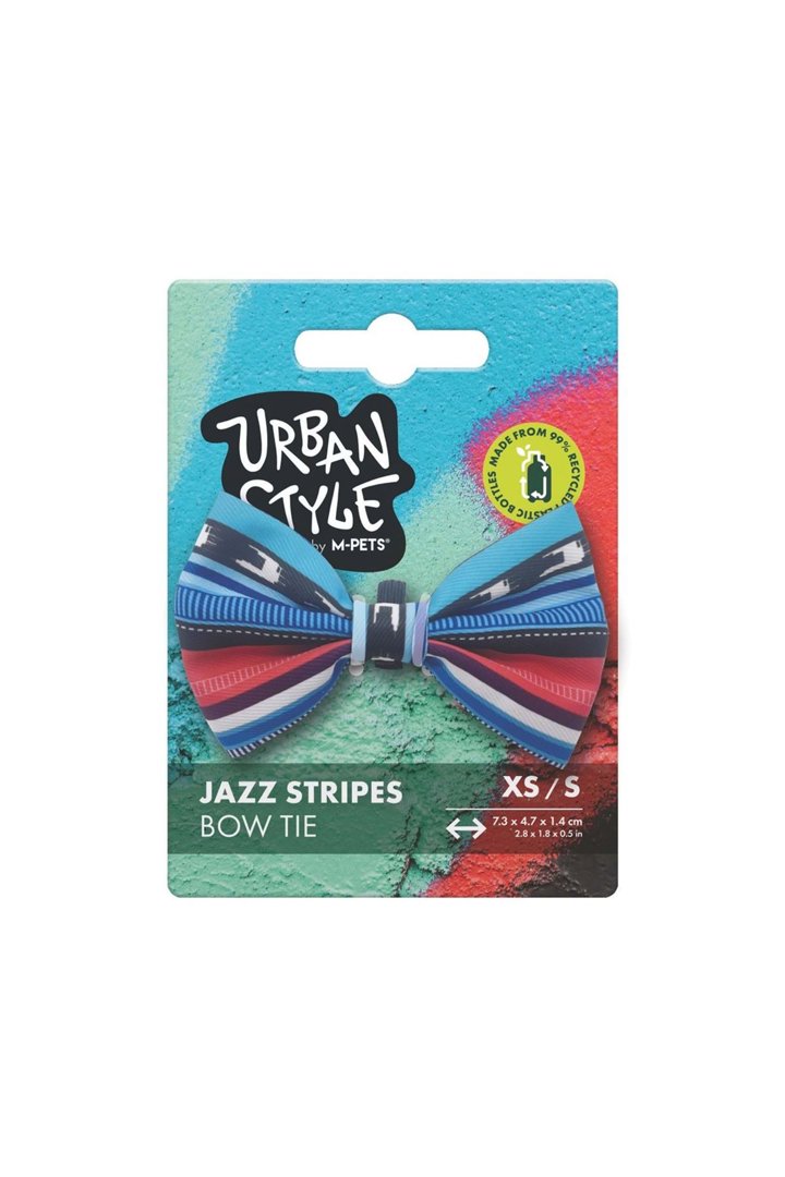 M-Pets Köpek Papyon Urban Style Jazz Sripes (XS-S) görsel 2