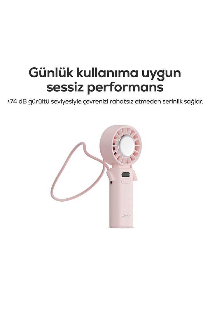 Xenon Taşınabilir El Fanı Pembe görsel 2
