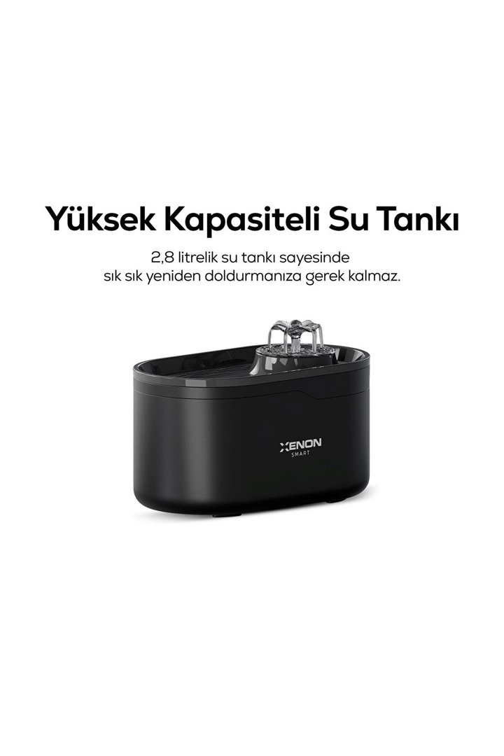 Xenon Akıllı Su Çeşmesi Siyah görsel 6