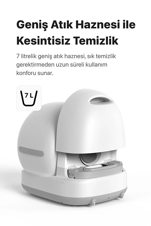 Xenon Otomatik Akıllı Kedi Tuvaleti Kamerasız görsel 5