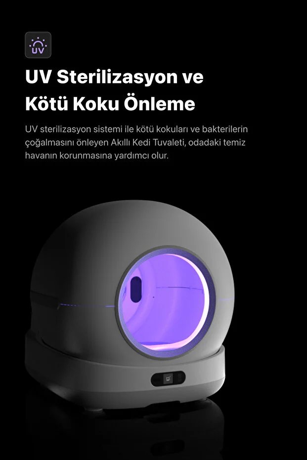 Xenon Otomatik Akıllı Kedi Tuvaleti Kamerasız görsel 7