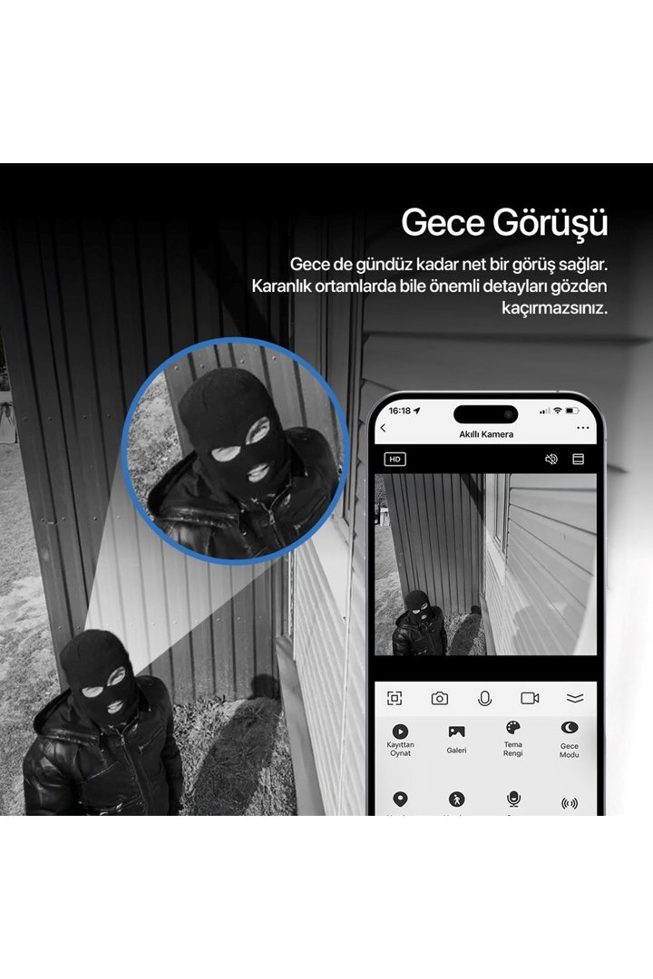 Xenon Akıllı Kamera Dış Mekan Wi-Fi görsel 3