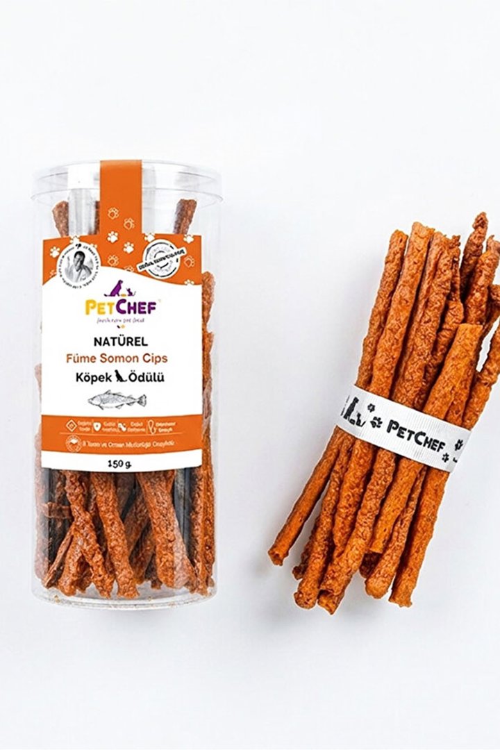 Petchef Köpek Ödül Füme Somon Balığı Cipsi 150 G