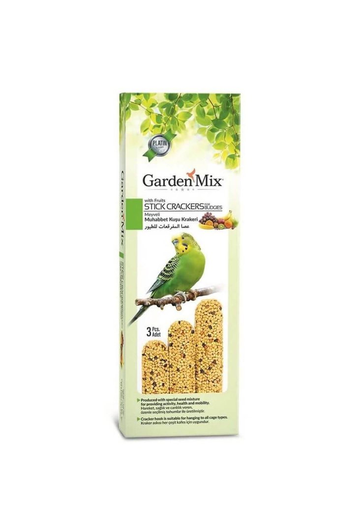 Garden Mix Platin Kuş Krakeri Meyveli 3'Lü 80 G