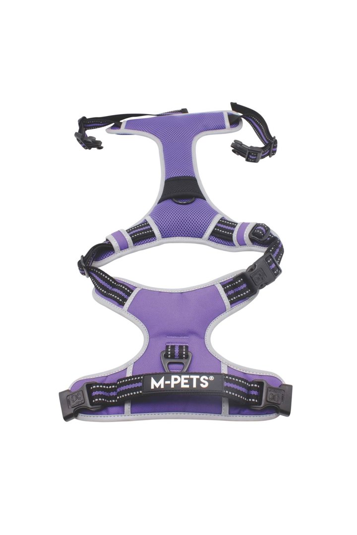 M-Pets Köpek Göğüs Tasma Hiking Reflektör Mor (L) görsel 2
