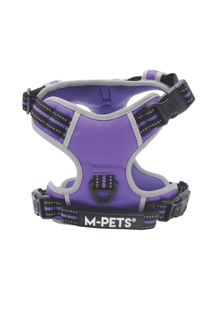 M-Pets Köpek Göğüs Tasma Hiking Reflektör Mor (L) görsel 4