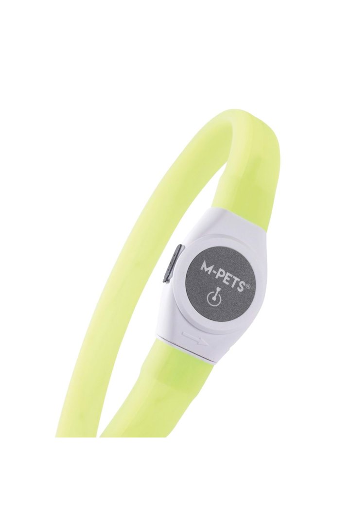 M-Pets Boyun Tasması Flash Ledli Neon Yeşil (S) görsel 2