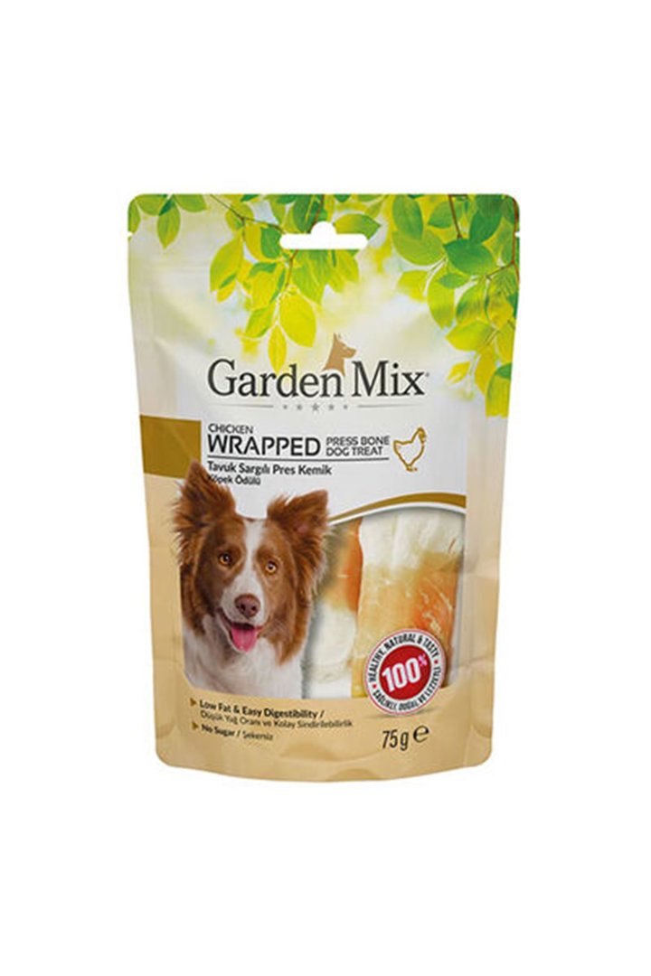 Garden Mix Köpek Ödül Sargılı Pres Kemik 75 G