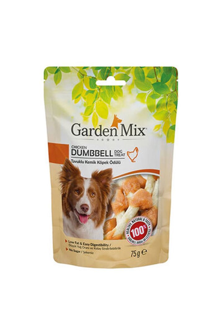 Garden Mix Köpek Ödül Maması Tavuklu Kemik 75 G