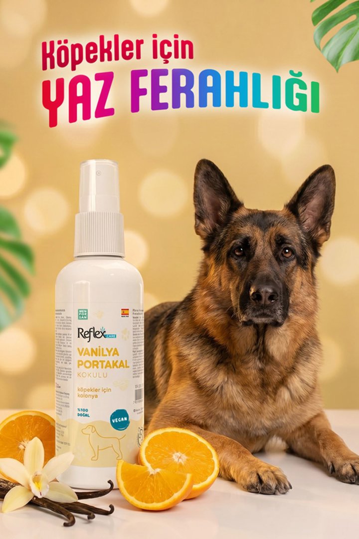 Reflex Care Köpek Kolonyası Vanilya/Portakal 125Ml görsel 3