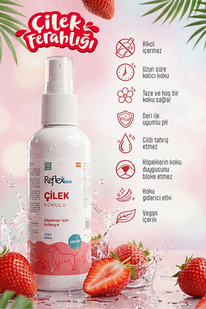Reflex Care Köpek Kolonyası Çilek Kokulu 125 Ml görsel 4
