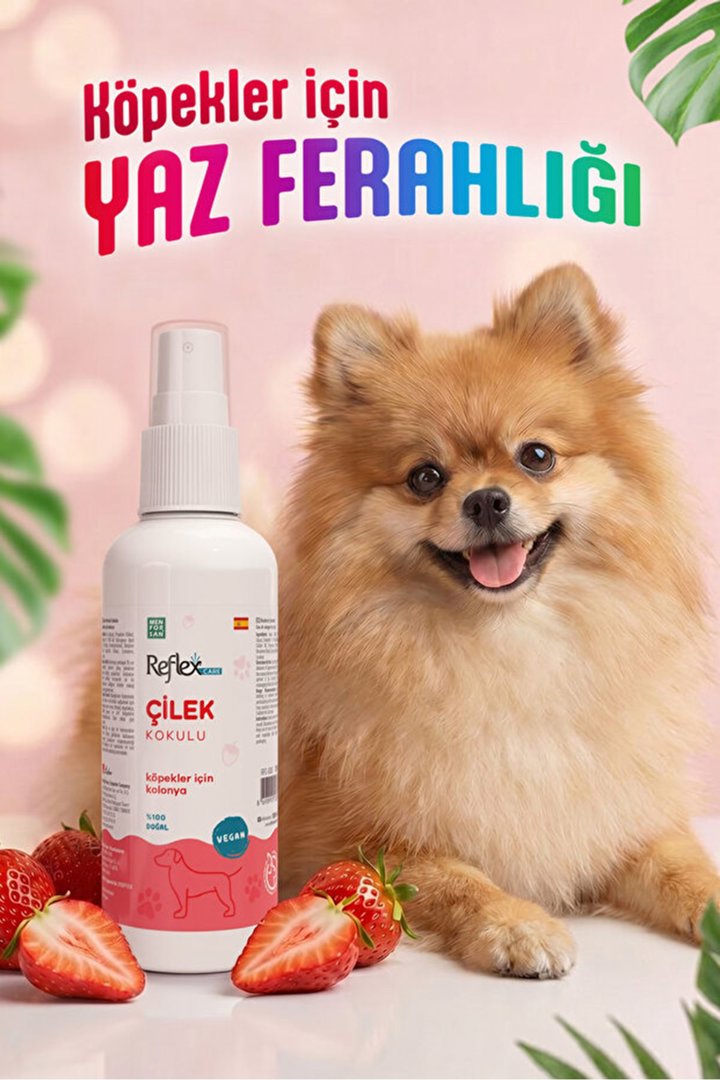 Reflex Care Köpek Kolonyası Çilek Kokulu 125 Ml görsel 3
