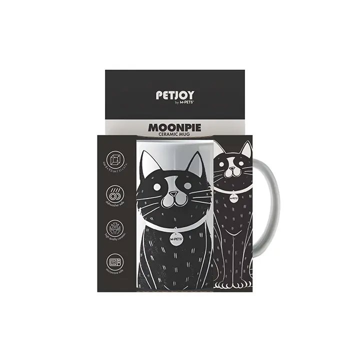 M-Pets Kupa Moonpie Siyah Beyaz 350 Ml