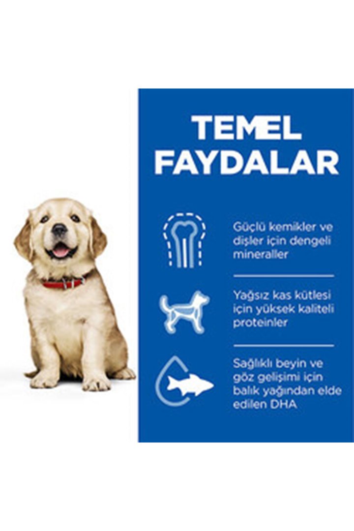 Hill's Yavru Köpek Maması Büyük Irk Tavuklu 2.5 Kg görsel 3