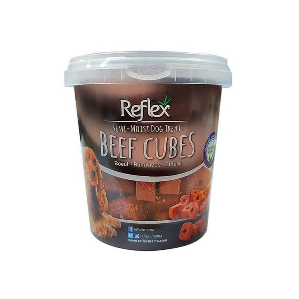 Reflex Semi-Moist Köpek Ödül Biftekli Küp 500 G görsel 4
