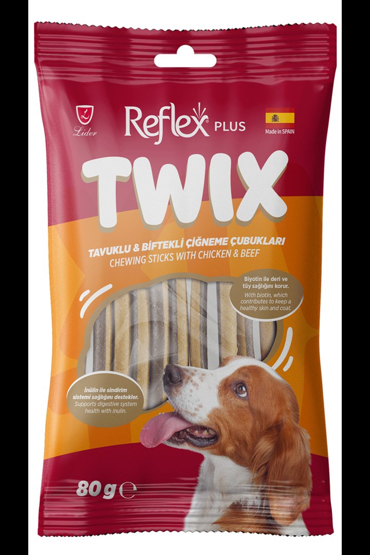 Reflex Plus Köpek Ödül Maması Tavuk, Biftekli 80 G