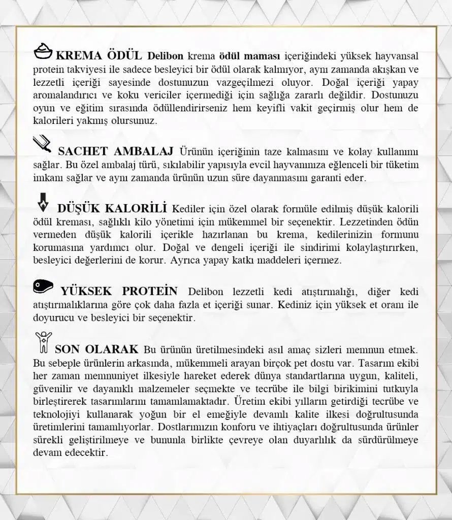 Delibon Creamy Kedi Ödül Maması Ördekli 15 G görsel 3