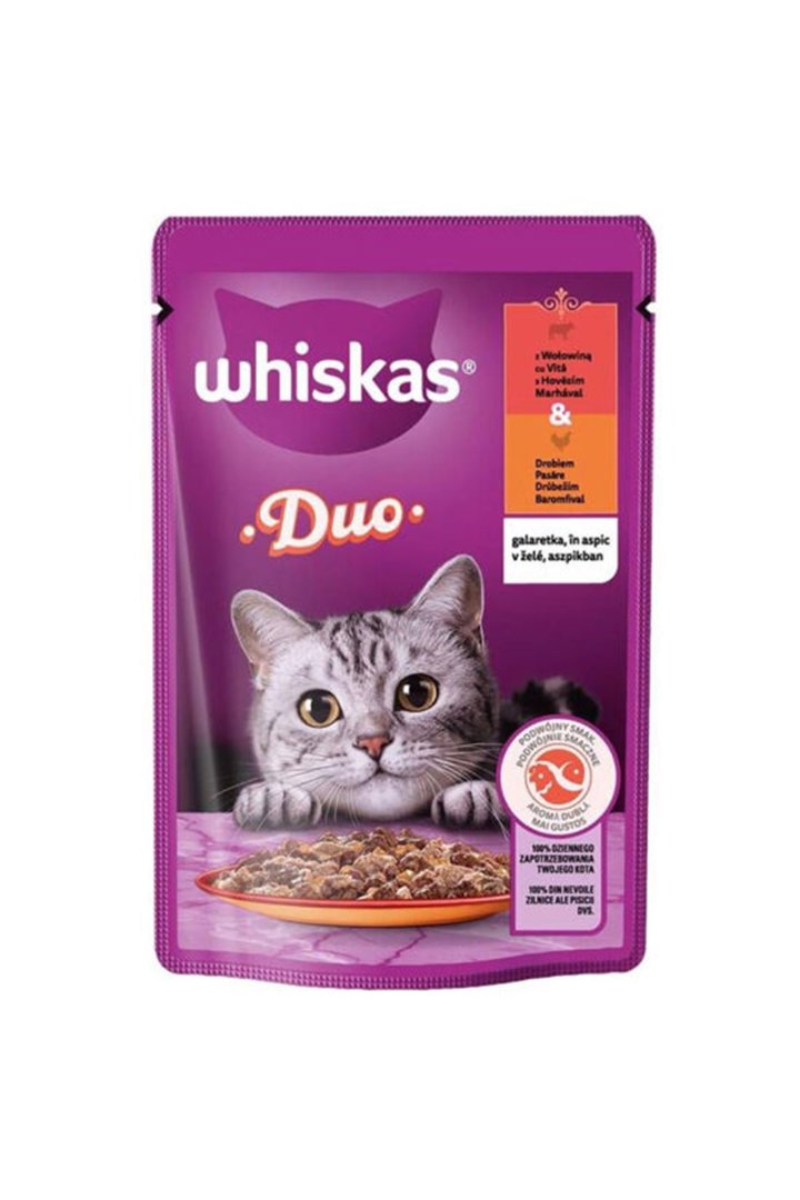 Whiskas Kedi Yaş Maması Tasty Duo 85 G