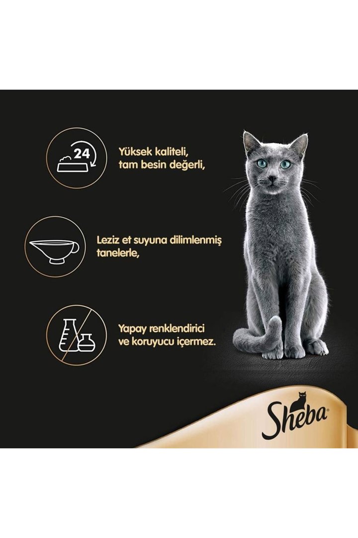 Sheba Kedi Yaş Maması Somonlu 85 G görsel 5