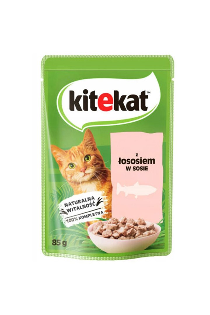 Kitekat Kedi Yaş Maması Somonlu  85 G