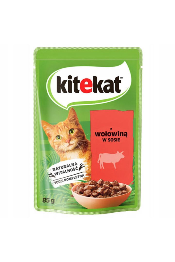 Kitekat Kedi Yaş Maması Sığır Etli 85 G