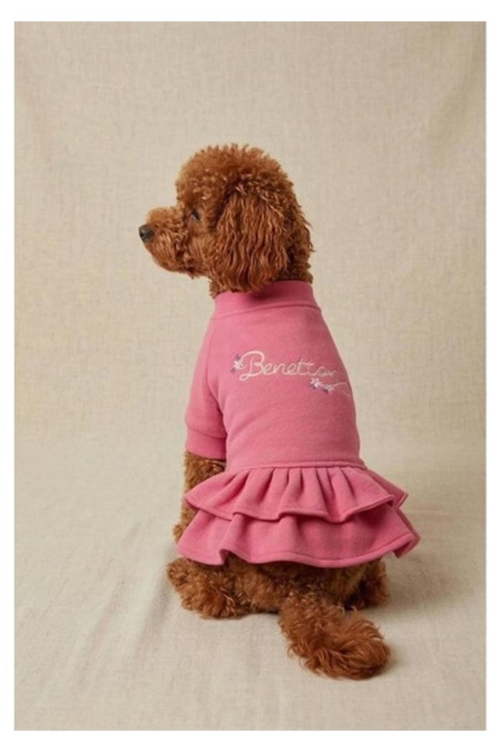 Benetton Elbise Pembe (S)