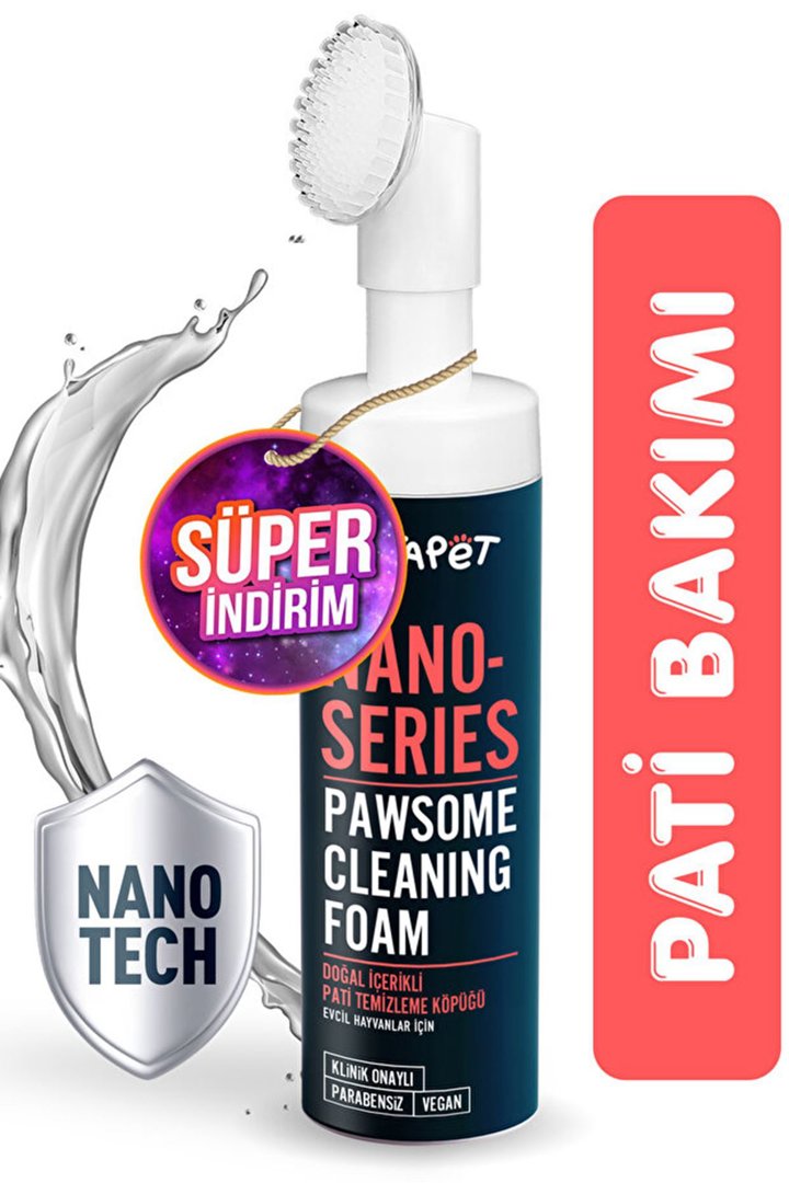 Metapet Pati Temizleme Köpüğü Nano Gümüş 200 Ml