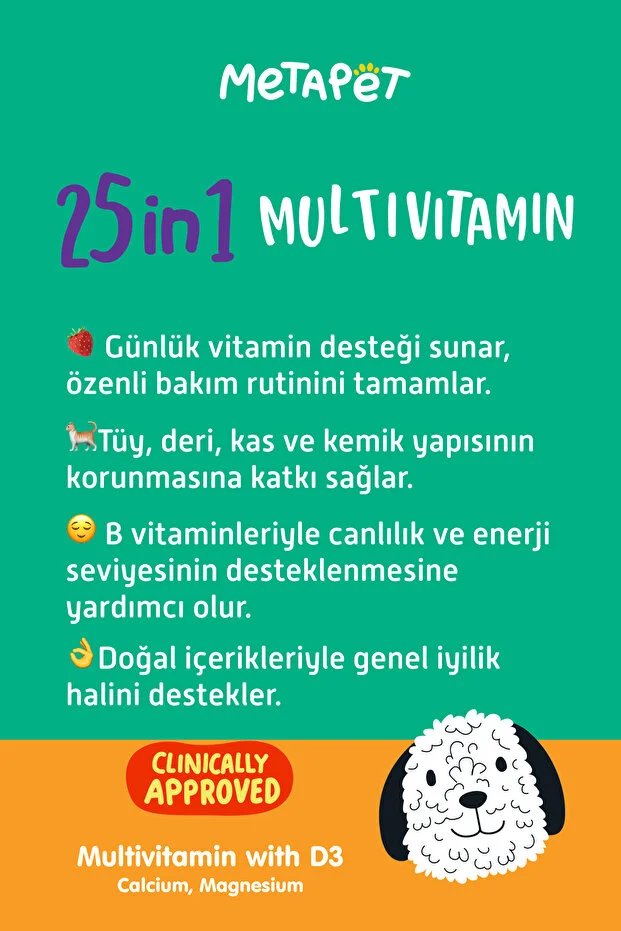 Metapet Köpeklere Özel Multivitamin Damla 50 Ml görsel 5