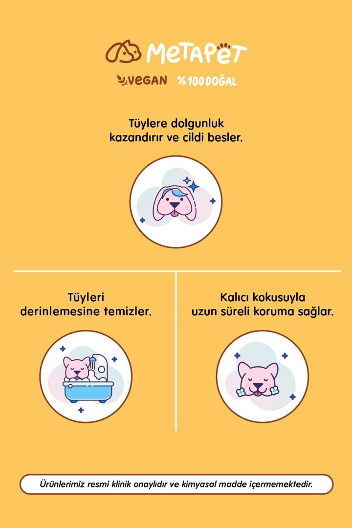 Metapet Köpek Şampuanı pH Dengeli Vanilya 250 Ml görsel 3