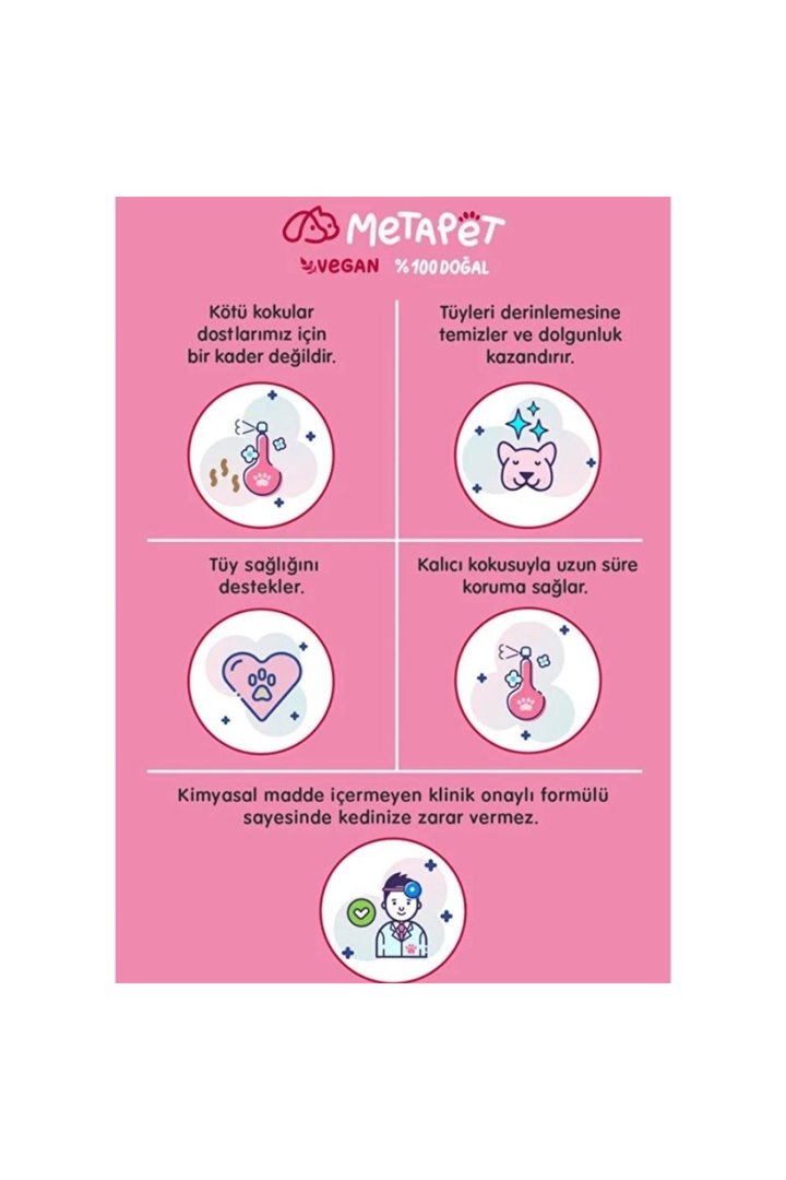Metapet Köpek Şampuanı Kalıcı Kokulu 200 Ml görsel 2