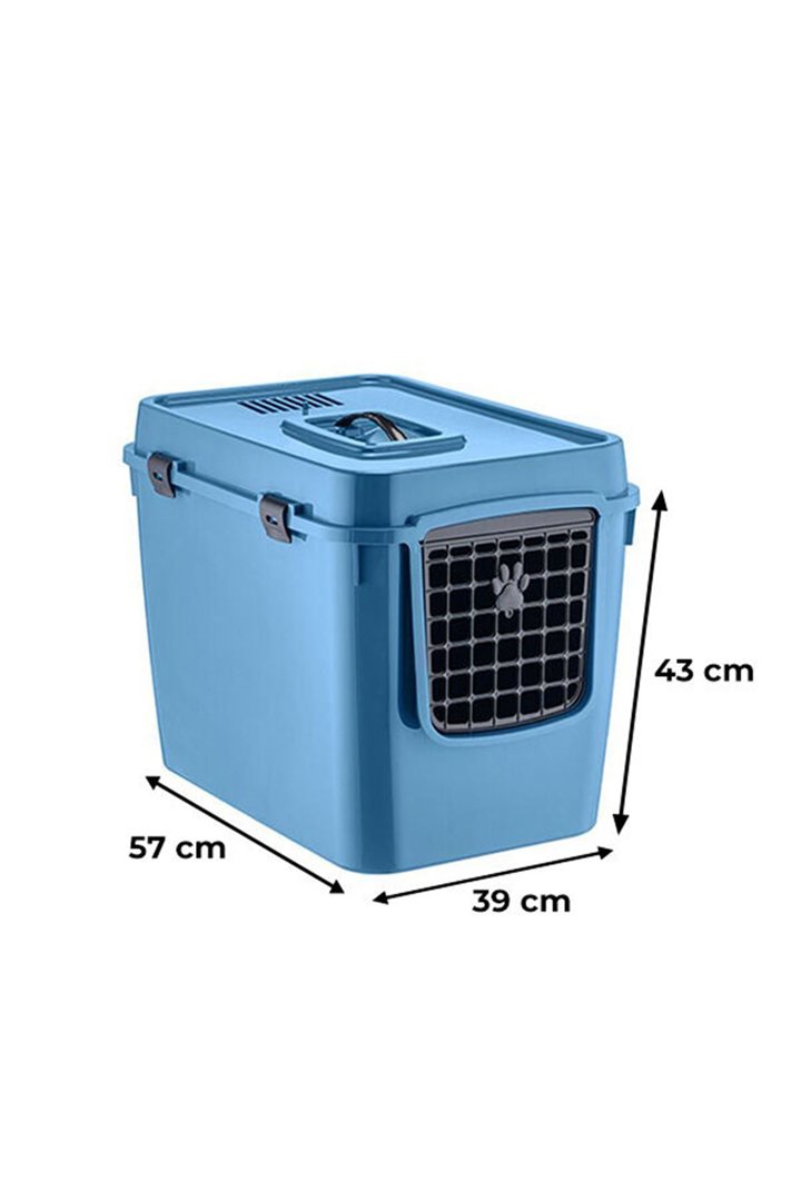 Handor Kapalı Kedi Tuvaleti Navy 575x390x435 Mm görsel 3