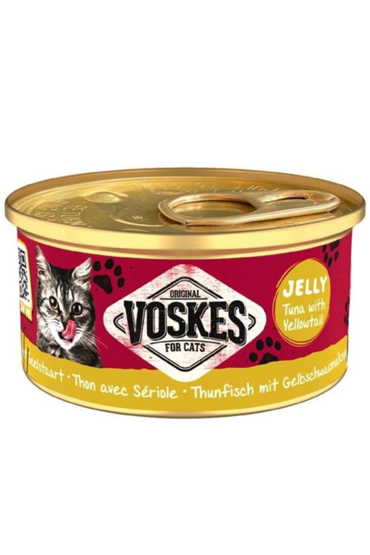 Voskes Kedi Yaş Maması Ton Balık, Sarı Kuyruk 85 G