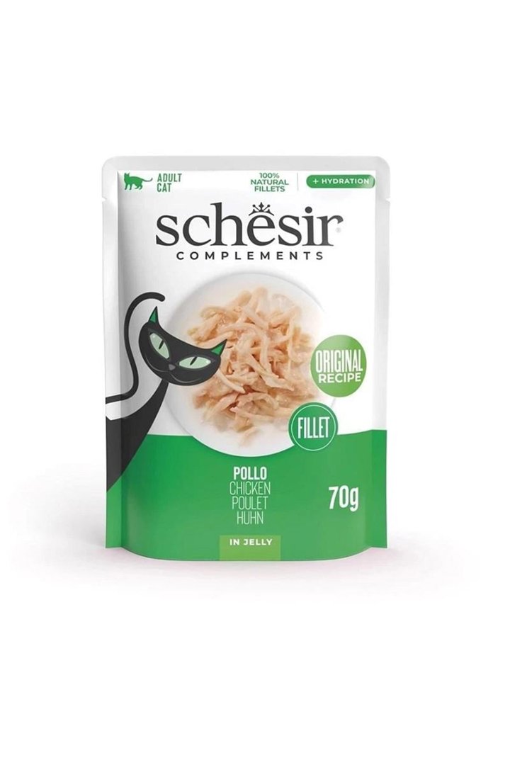 Schesir Kedi Yaş Maması Tavuk Fileto Jöle 70 G