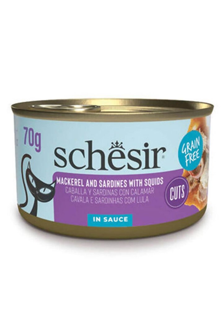 Schesir Kedi Yaş Maması Sardalya, Uskumrulu 70 G