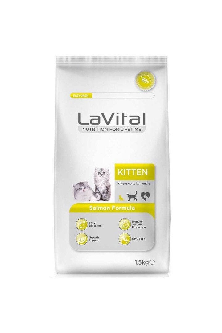 LaVital Yavru Kedi Maması Somonlu 1.5 Kg