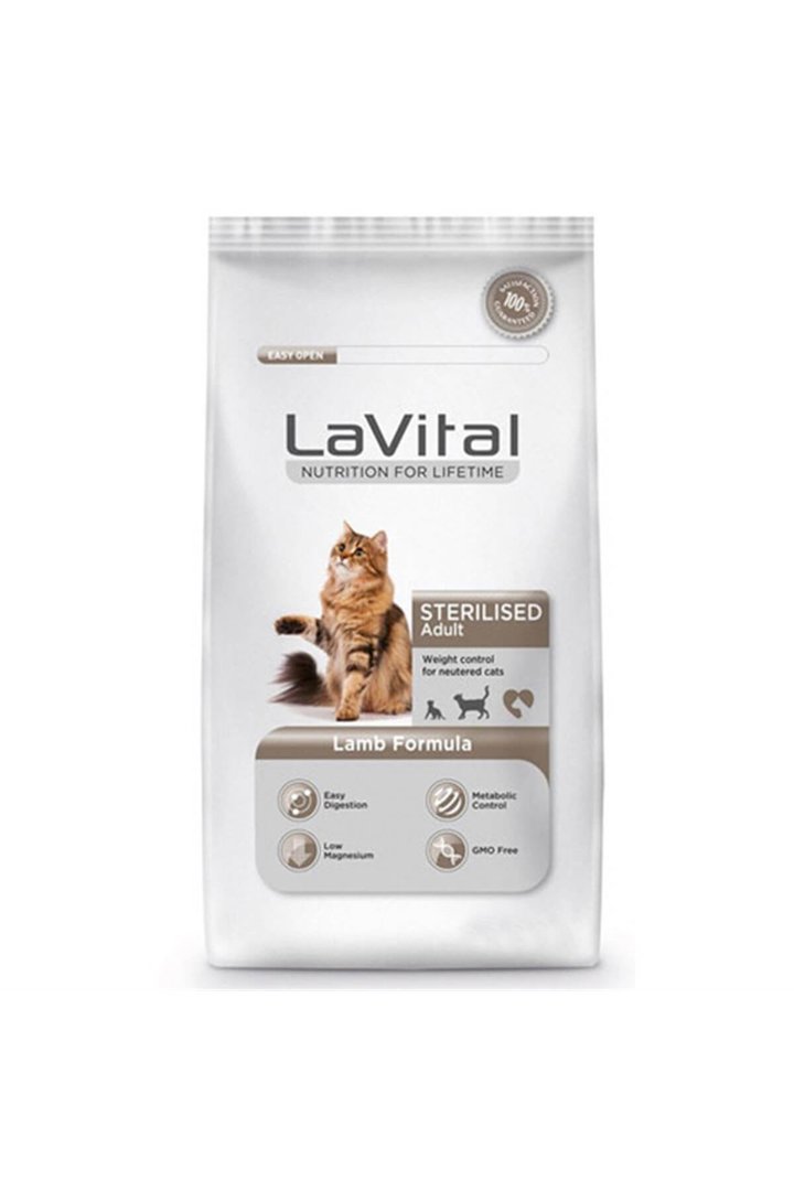 LaVital Kısır Kedi Maması Kuzulu 1.5 Kg