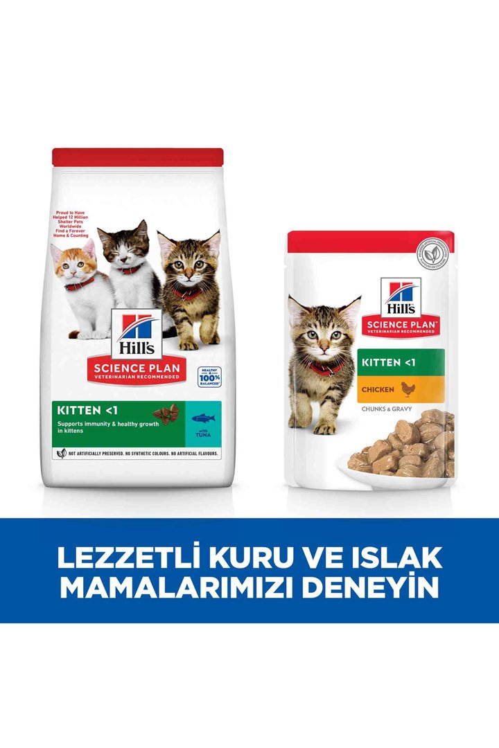 Hill's Yavru Kedi Maması Ton Balıklı 1.5 Kg görsel 4