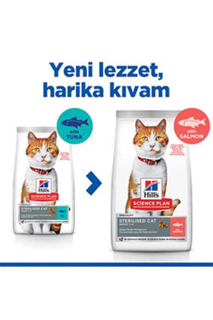 Hill's Kısır Kedi Maması Somon Avantajlı Paket 3Kg görsel 6