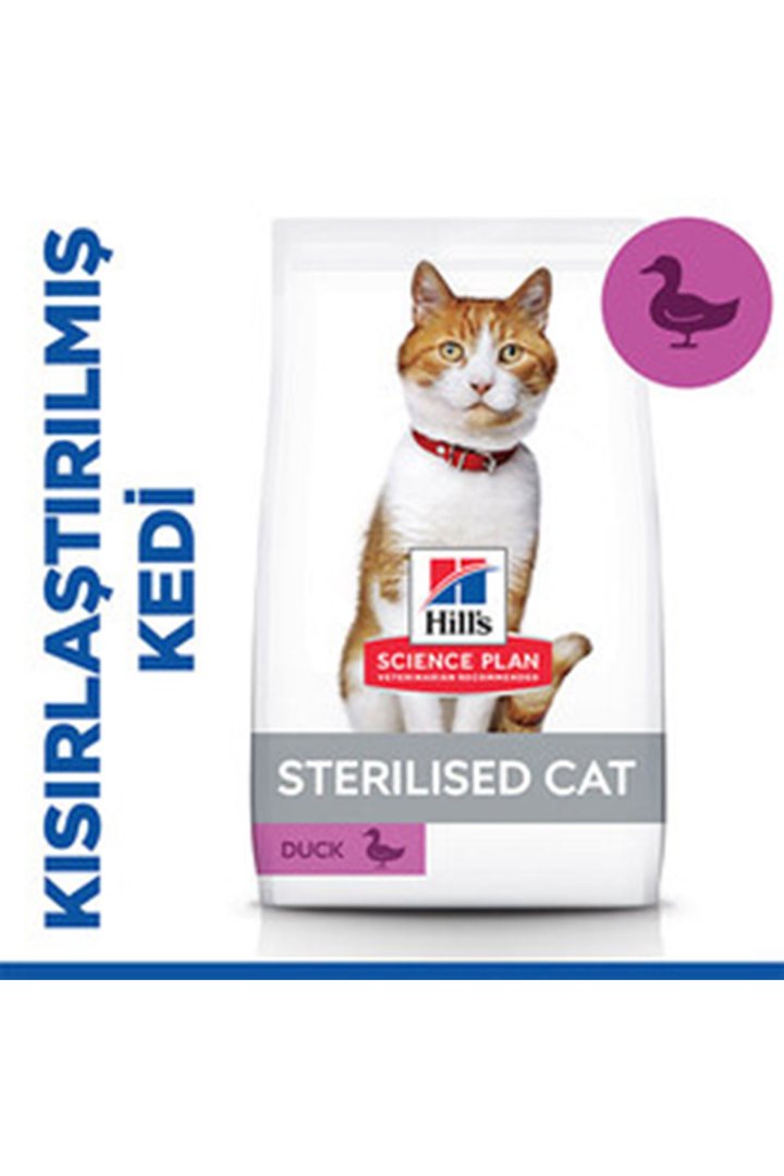 Hill's Kısır Kedi Maması Ördekli 3 Kg görsel 2