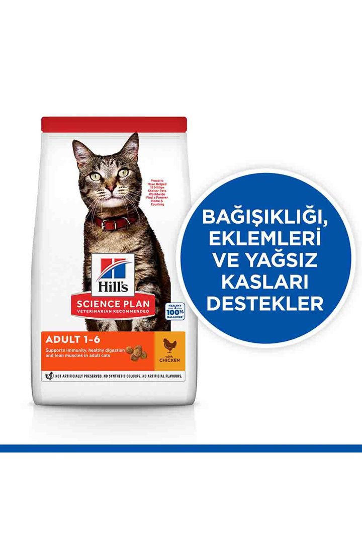 Hill's Kedi Maması Tavuklu 3 Kg görsel 2