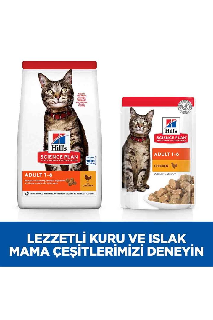 Hill's Kedi Maması Tavuklu 3 Kg görsel 3