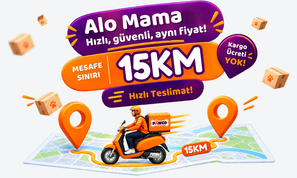 Pet Dostunun İhtiyaçları <span class="text-primary"> Alo Mama </span> İle Hemen Kapına Gelsin!